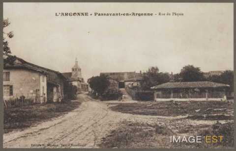 Église et rue du Pâquis (Passavant-en-Argonne)